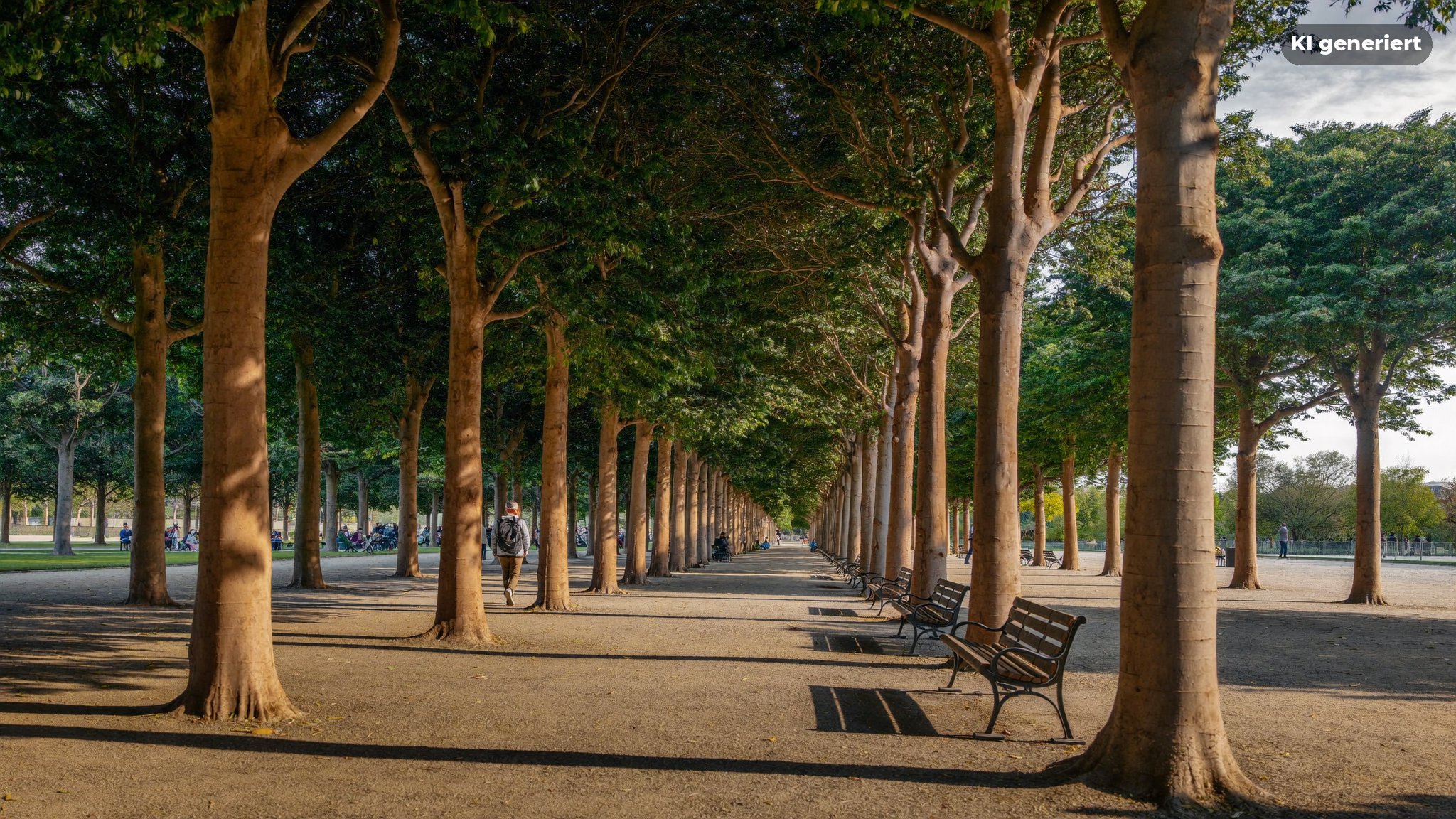 Park mit Platanen im Wedding als Fotospot für Paar- und Hochzeitsfotos