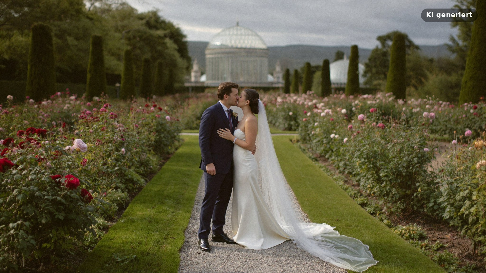 Fotograf am Standesamt Frankfurt im Rosengarten des Palmengartens