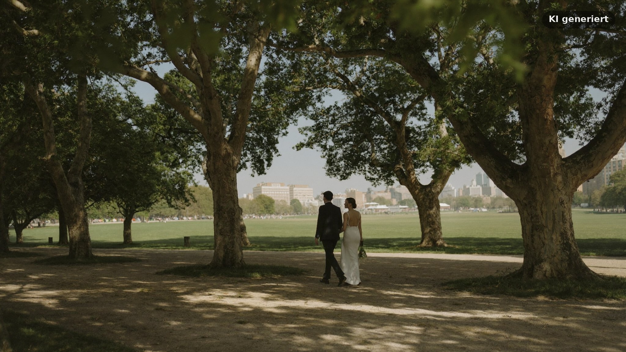 Hochzeitsfotograf Frankfurt Kosten: Paar beim Shooting im Grüneburgpark