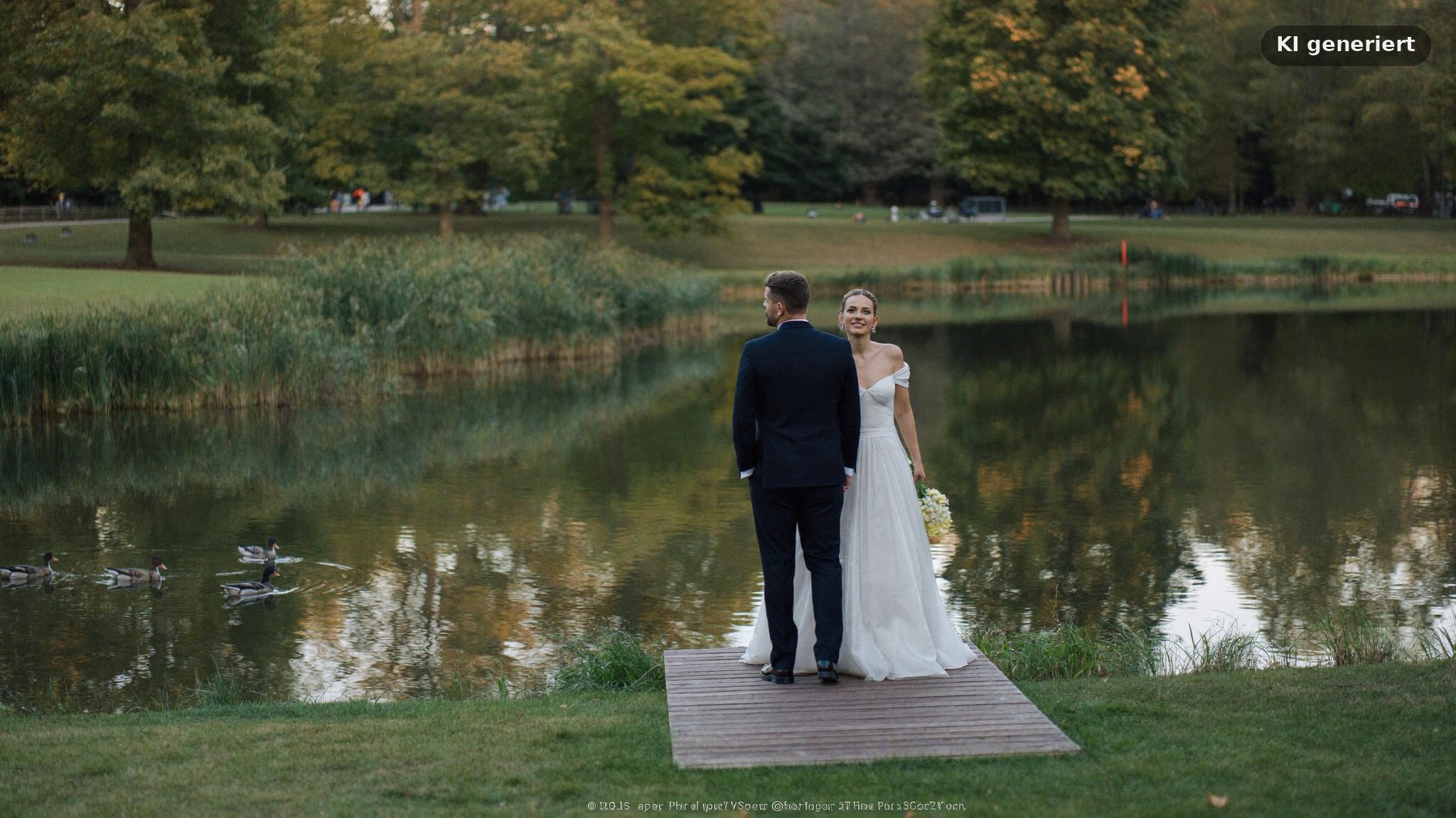 Paarshooting am Rebstockweiher mit einem Hochzeitsfotografen in Frankfurt Bockenheim