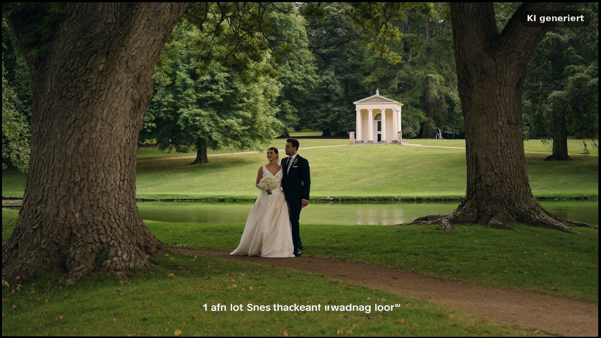 Paarshooting mit einem Hochzeitsfotograf Hanau im Staatspark Wilhelmsbad