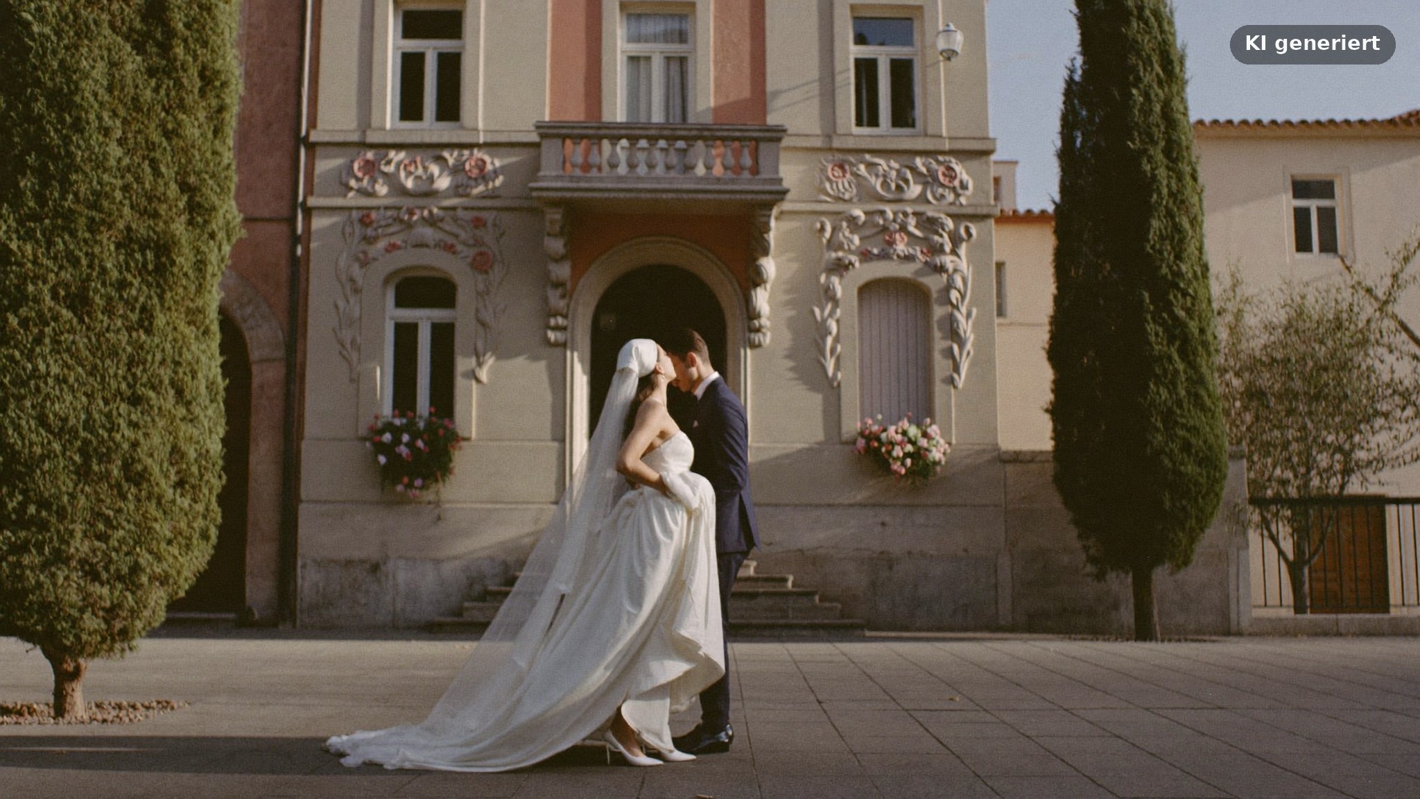 Hochzeitsfotograf München Schwabing in einer Jugendstilstraße in Altschwabing