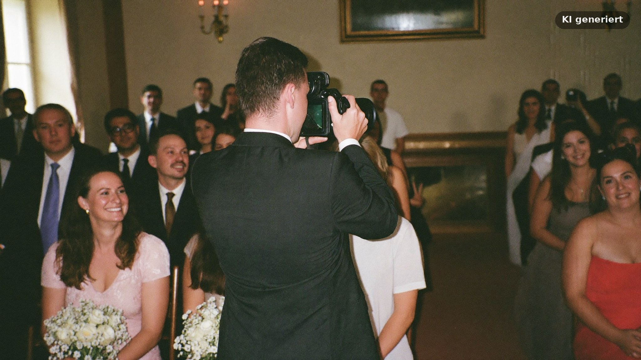 Zweite Fotografin bei einer Trauung, ein Faktor bei den Hochzeitsfotograf Würzburg Kosten